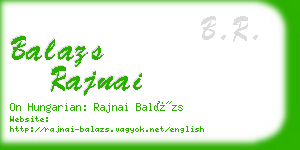 balazs rajnai business card